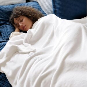 Cobija Soft Térmica En Piel De Conejo Sintética Blanca