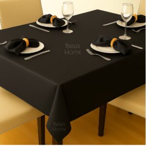 Servilletas De Tela Para Mesa 45x45 cm Negro Liso
